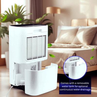 Devola 25L/day Low Energy Dehumidifier for Home Air purifier With HEPA filter Laundry Drying Dehumidifier - 3