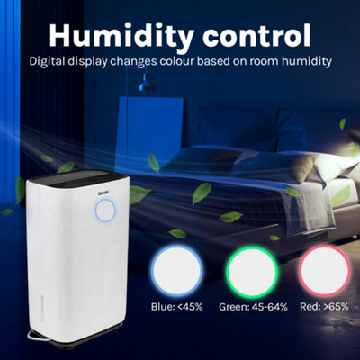Devola 25L/day Low Energy Dehumidifier for Home Air purifier With HEPA filter Laundry Drying Dehumidifier - 4