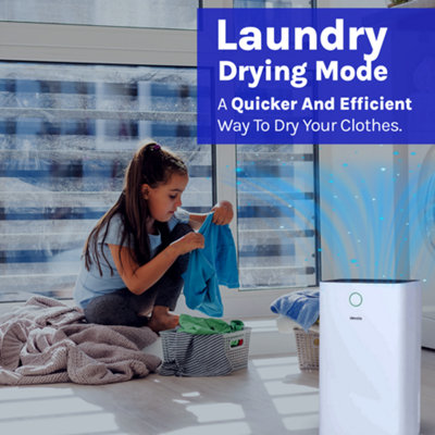 Devola 25L/day Low Energy Dehumidifier for Home Air purifier With HEPA filter Laundry Drying Dehumidifier - 5