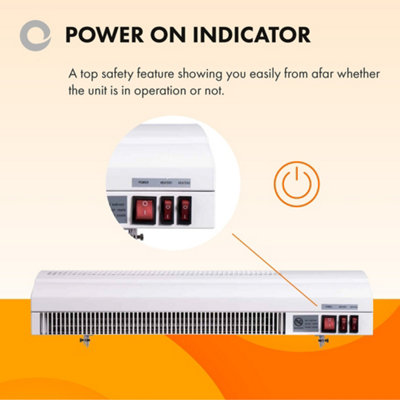 Devola 3kW Over Door Air Curtain White - DVSH3000WH - 4