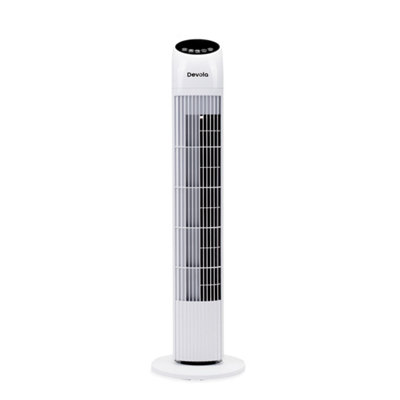 Devola 45W 3 Speed 33-inch Tower Fan With Remote - White - DV33TFWH