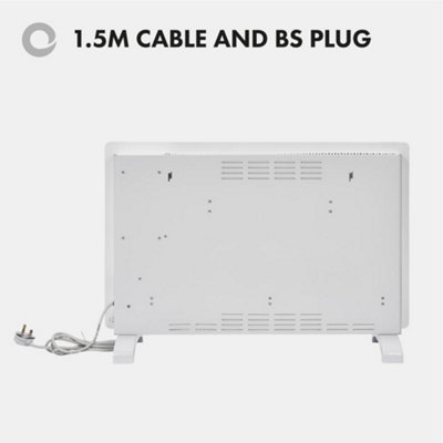 Devola Designer 2kW Smart Glass Panel Heater with Timer White -  DVPW2000WH - 8