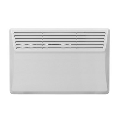 Devola Electric Panel Heater 1000W Eco Low Energy Floor or Wall Mounted Radiator, Adjustable Thermostat with Programmable Timer