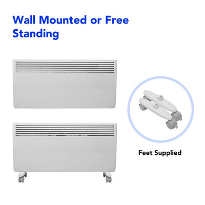 Devola Electric Panel Heater Low Energy Eco Floor / Wall Radiator 2000W White - 4
