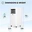 Devola Master 10000 BTU Portable Air Conditioner With Remote Control - White