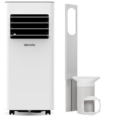 Devola Portable Air Conditioner 7000 BTU Energy Efficient, 4-in-1 with Wi-Fi, Cooling, Dehumidifier, Timer & Remote Control