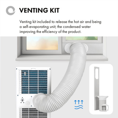 Devola Portable Air Conditioner 9000 BTU Energy Efficient, 4-in-1 with Wi-Fi, Cooling, Dehumidifier, Timer & Remote Control
