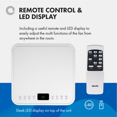 Devola Portable Air Conditioner 9000 BTU Energy Efficient, 4-in-1 with Wi-Fi, Cooling, Dehumidifier, Timer & Remote Control