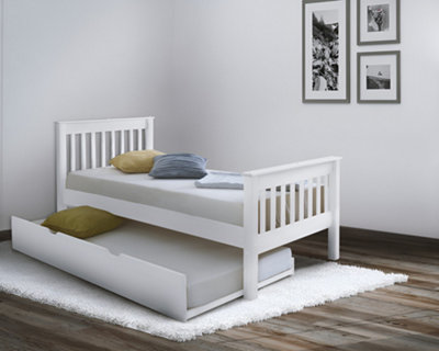 Devon White Wooden Bed Frame - 4ft6 Double