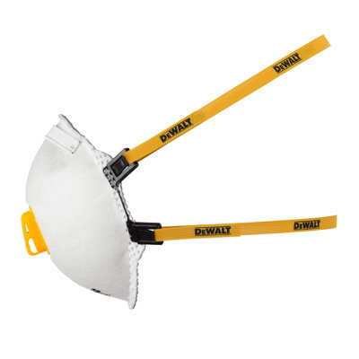 Dewalt 10 Pack FFP2 Face Masks Disposable Particulate Respirator Dust Mask - 6