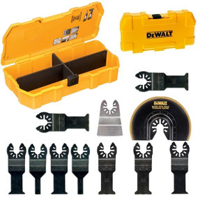 Dewalt 11 Piece Multi Tool Accessory Blade Set Plunge Fast Cut + Toughcase