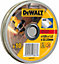 Dewalt 125mm 4.5" 1.2mm Thin INOX Metal Cutting Disc 22mm Bore Flat Disc x10 Tin