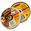 Dewalt 125mm 4.5" 1.2mm Thin INOX Metal Cutting Disc 22mm Bore Flat Disc x10 Tin