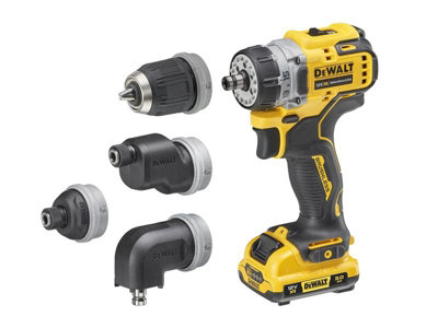 Dewalt 12v XR DCD703L2T Brushless 4X Multi Head Drill Driver