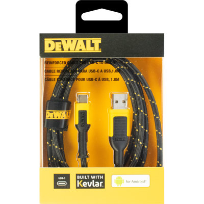 DeWalt 131-1348-DW2 1.8m/6ft Type C To USB-A Cable for Android Price Comparisons | Compare The Build