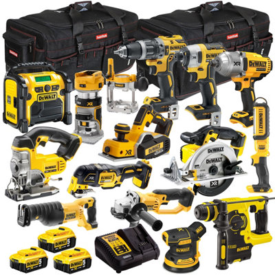 Dewalt 18V 14 Piece Power Tool Kit with 4 x 5.0Ah Batteries T4TKIT-488