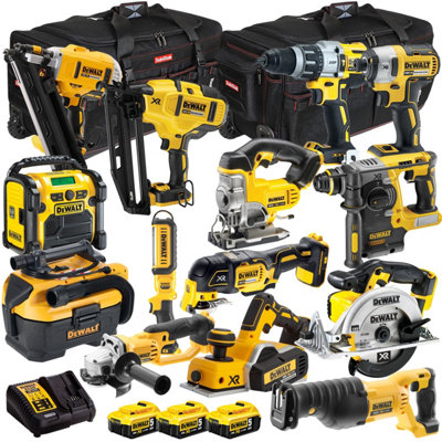 Dewalt 18V 14 Piece Power Tool Kit with 5 x 5.0Ah Batteries T4TKIT-998