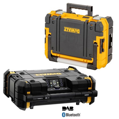 Dewalt 18v Tstak DAB Digital Radio Bluetooth USB + DWST83344-1 Storage Box
