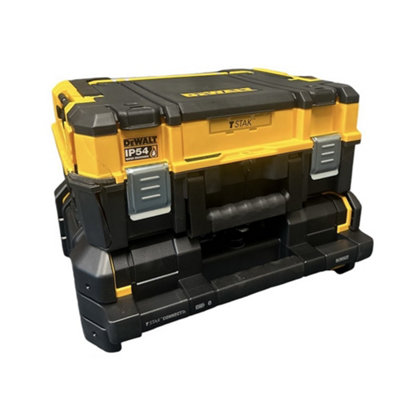 Dewalt 18v Tstak DAB Digital Radio Bluetooth USB + DWST83344-1 Storage Box