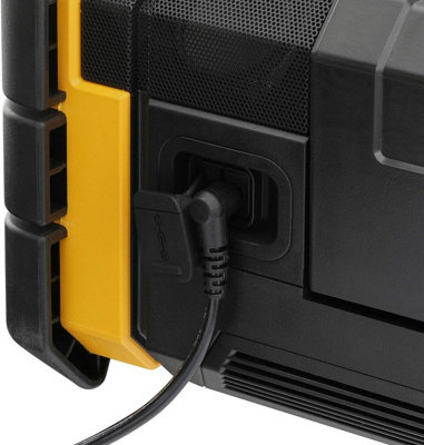 Dewalt 18v Tstak DAB Digital Site Radio Bluetooth Charger USB + Flexvolt 9.0AH - 7