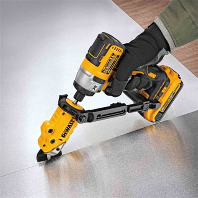 Dewalt 18v XR Cordless Metal Shears 18 Gauge Wire Snips Attachment Impact Driver - 4