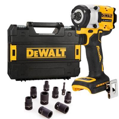 Dewalt 18v XR DCF921N Brushless 1 2 Torque Wrench Tstak Case 9PC Socket Set