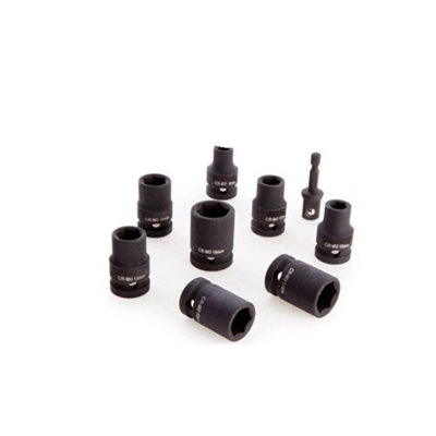 Dewalt 18v XR DCF922N Brushless 1/2 Torque Wrench Detent Pin + 9PC Socket Set - 3