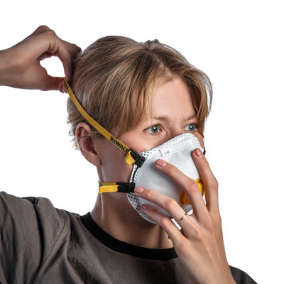 Dewalt 2 Pack FFP2 Face Masks Disposable Particulate Respirator Dust Mask - 3