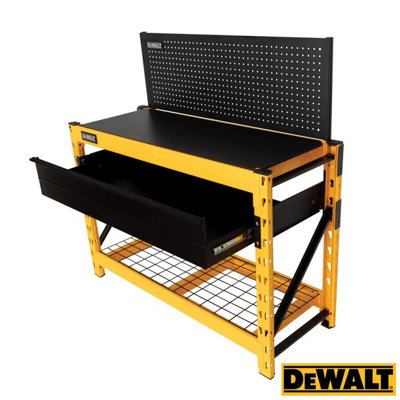 Dewalt 2-Shelf Industrial Storage Rack Workstation, 1250lb Per Shelf ...