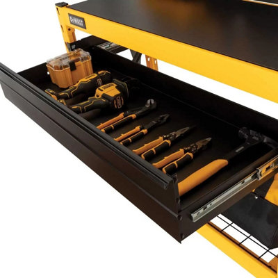 Dewalt 2-Shelf Industrial Storage Rack Workstation, 1250lb Per Shelf ...