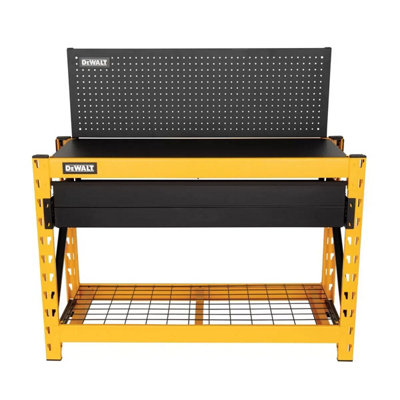 Dewalt 2-Shelf Industrial Storage Rack Workstation, 1250lb Per Shelf ...