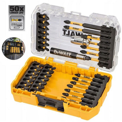 Dewalt 37 PC FLEXTORQ Screwdriver Impact Rated Screwdriver Bit Set + Tough Case