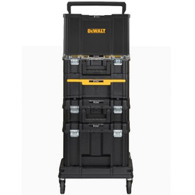 Dewalt 5 Piece Tstak Tower - Includes 5 Cases with Tote + Wheeled Cart Trolley