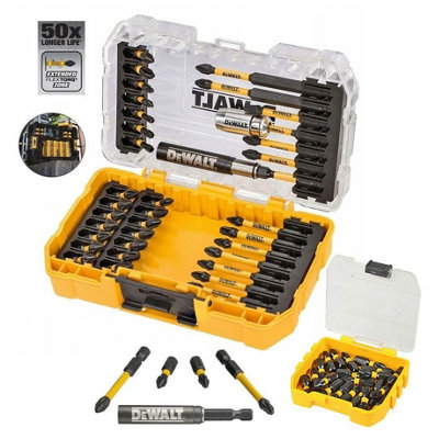 Dewalt 62 PC FLEXTORQ 25mm + 57mm Long Impact Bit Set Screwdriver+ ...