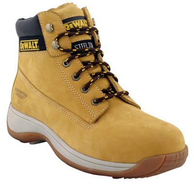 DeWalt Apprentice Safety Work Boots Tan Honey (Sizes 314) DIY at B&Q