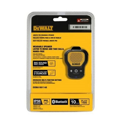 Dewalt Bluetooth Speaker Jobsite Pro Dust and Water Resistant