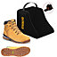 DeWALT Carlisle Tan Safety Work Boots Steel Toecap UK Sizes 7 + DeWALT Boot Bag