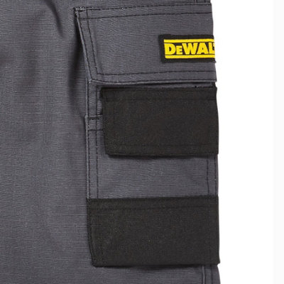 DeWalt Cheverley Work Shorts Grey Lightweight Cargo Short Double Stitched W30