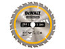 DEWALT - Cordless Construction Trim Saw Blade 184 x 20mm x 24T