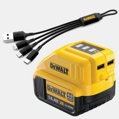Dewalt DCB090 2x USB Port Battery Charger 14.4v 18v XR Lithium ...
