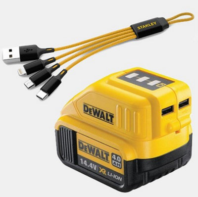 Usb adapter dewalt battery sale