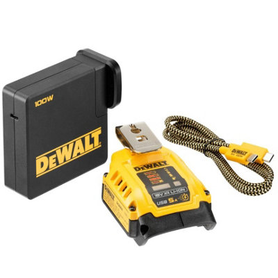 Dewalt DCB094K 18v USB Port Fast Battery Charger 15Min 240v Powerbank  + Cable