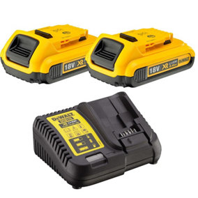 Dewalt DCB183 XR 18v Lithium Ion Battery Twin Pack 2.0Ah + DCB115 Charger