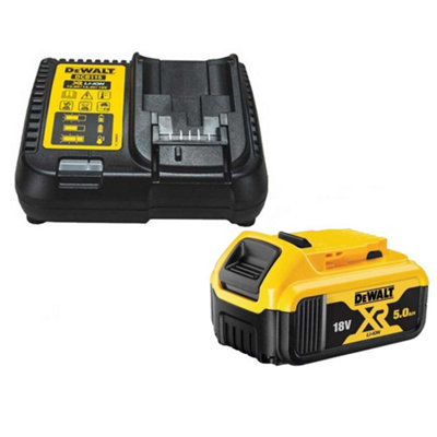 Dewalt DCB184 5.0ah 18v XR Lithium Ion Battery + DCB115 Charger