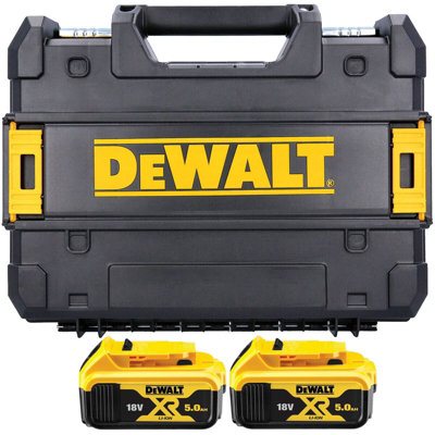 DeWalt DCB184 18V XR Li-Ion 5.0Ah Batteries Twin Pack