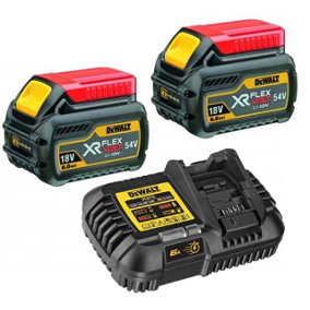 Dewalt DCB546 18v 54v XR Flexvolt 6.0ah Battery Twin Pack + DCB116 Fast Charger