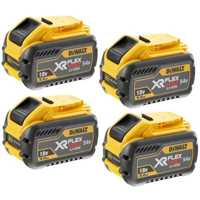 Dewalt DCB547 18v / 54v XR FLEXVOLT 9.0ah Battery DCB547-XJ - 4 Pack ...