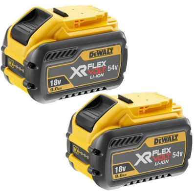 Dewalt DCB547 18v / 54v XR FLEXVOLT 9.0ah Battery DCB547-XJ Twin Pack Flex Volt