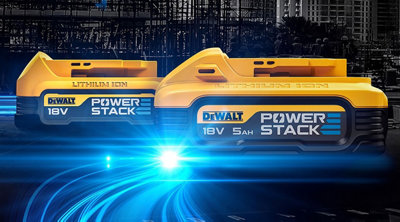 DeWalt DCBP518 18v 5.0ah Powerstack Battery +DCBP034 Compact Battery ...