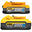 DeWalt DCBP518 18v 5.0ah Powerstack + DCBP034 Compact Twin Pack+ Battery Charger
